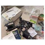 Smith Corona electric typewriter, cool pix S3100 camera, hp Photosmart printer, phones, etc