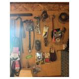 All tools on west side of pegboard