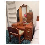 Vanity w bench, see photos for condition 19D x 47L x 52H