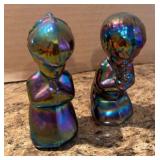 Fenton carnival glass praying boy and girl