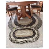 22x34 and 60x96 Plymouth oval rugs, natural color