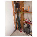 Garden posts and bird feeders