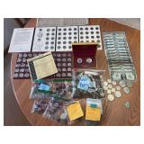 $19 face value bills, coins as shown