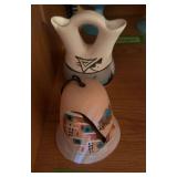 Two pieces signed SW pottery