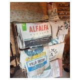 Clothes dryer and advertising seed sacks