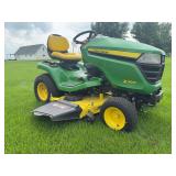 2018 John Deere X390 Riding mower 48' deck 203 hrs, Kawasaki engine. CLEAN as New. **Final bid subject to SELLER APPROVAL**