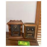 Two mailbox doors made into banks