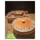Three Longaberger baskets