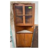 6.5’ tall corner cupboard