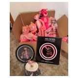 Pink Panther collectibles as shown