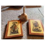 Hummel bell and plaques