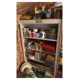 Bookcase and contents
