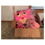 Large box of Pink Panther Collectibles