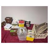 Records, records, and more records. Most look to be 45s and most are square dance related