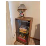 Sony stereo cabinet w coloring books, transfer books, games and lamp