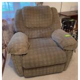 Action Industries rocking swivel recliner Matches sofa in previous lot