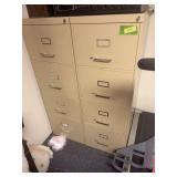 (2) 4-drawer upright file cabinets