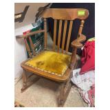 Wooden rocking chair