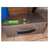 Metal lock box w key