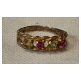 Mothers ring. Unable to read stamp inside. Sz 6.5