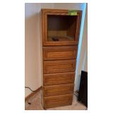 Modern lingerie cabinet w hat box top 18D x 18L x 54H