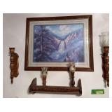 Wall art in living room