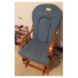 Spindle back glider rocker