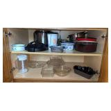 Instant Pot, clear glass casseroles, baking pans, etc