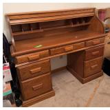 S curve roll top desk 20D x 55L x 45H