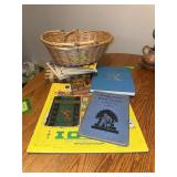 Vintage children’s puzzles and books