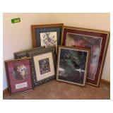 Various pieces wall art