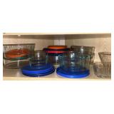 Glass storage containers w lids