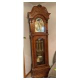 Howard Miller moon phase grandfather clock with 4 chimes 14D x 21L x 85H