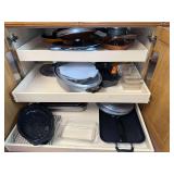 Cupboards “G” includes baking pans, Copper Chef, Tramontina, etc