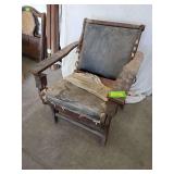 Morris chair appears complete, needs refinished