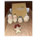 Five Walnut Ridge ornaments and book