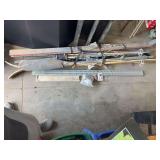 Wood skis, tool rails and clips, behind the seat storage box for your standard cab pickup