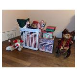 Meese, gift boxes, holiday hot pads, tree skirts, etc