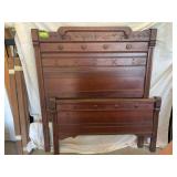 Walnut 3/4 bed frame