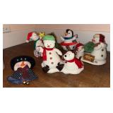 Animated Hallmark snowmen and snowman door hanger