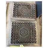 Cast iron heat and cold air return registers