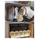 Seed starter kits, plastic flower trays, garden apron and more