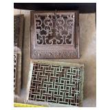 Cast iron heat and cold air return registers