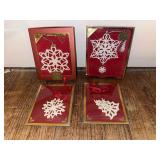 Four Lenox ornaments