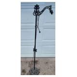 Cast iron bridge lamp