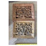 Cast iron heat and cold air return registers