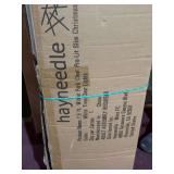 hayneedle 7.5’ Winter Park prelit slim tree White tree/clear lights