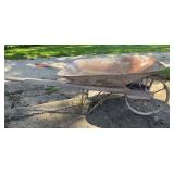 Steel wheel wheel barrow