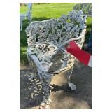 Cast aluminum chair