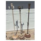 3 floor lamps to be reconditioned